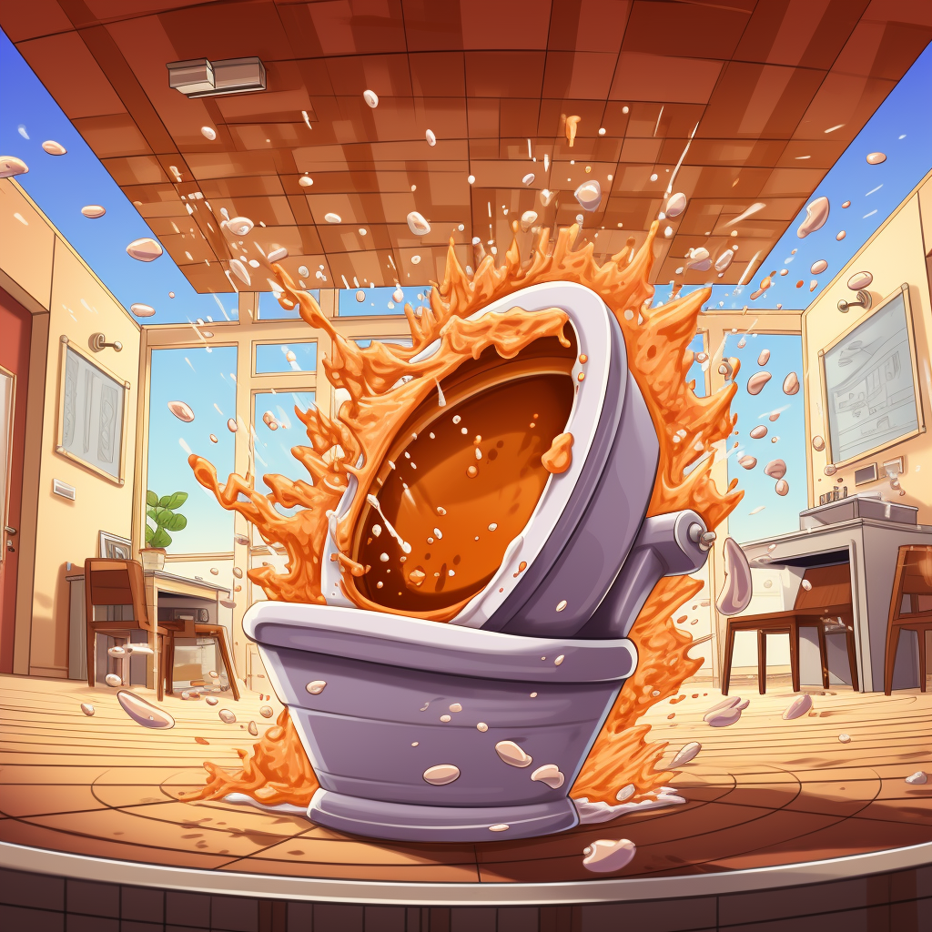 Clogged Toilet Overflowing in a Brooklyn Bar or Restaurant