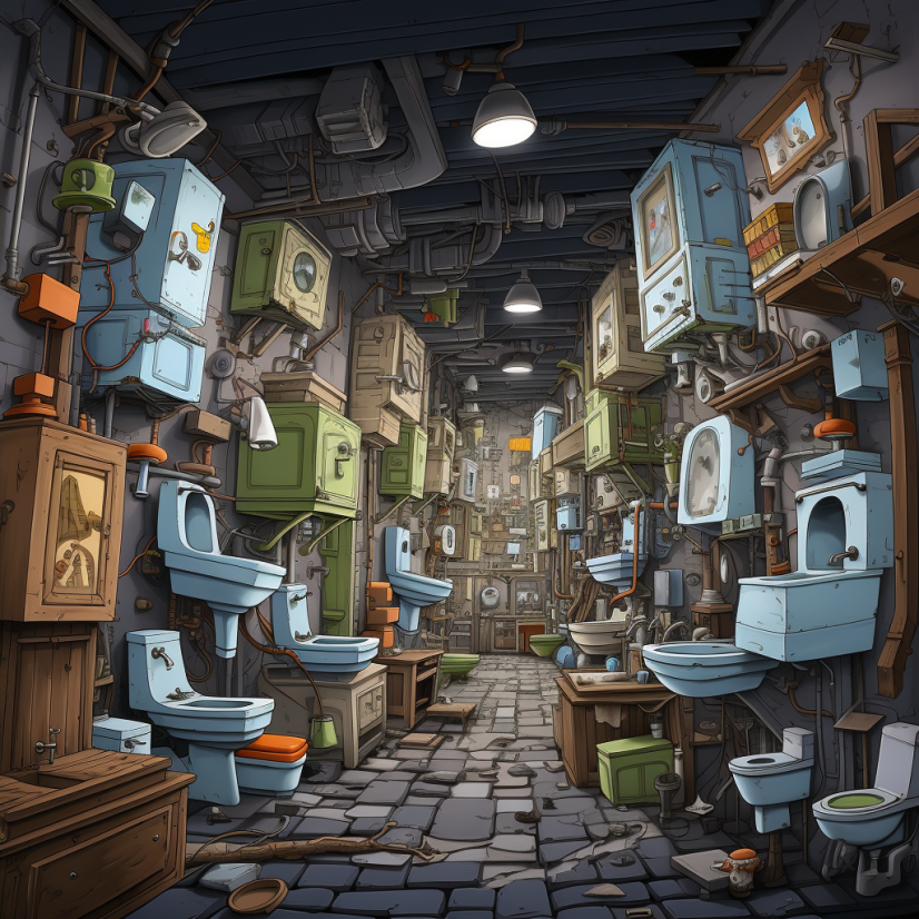 Cartoon room of sink faucets - how to choose the right sink.