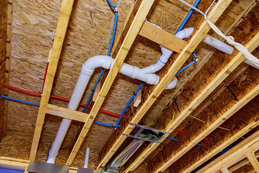 Plumbing remodeling with new water and drain lines in Brooklyn, NY